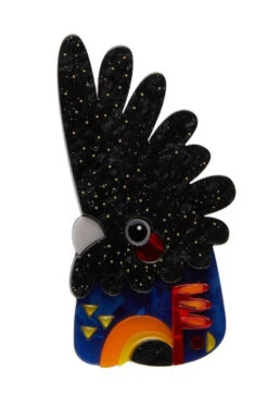 The Rare Red Tailed Cockatoo Brooch By Erstwilder
