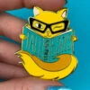 Tall Tails In Yellow Enamel Pin By Erstwilder -MODERN MILLIE Shop 000104230252EE36 L