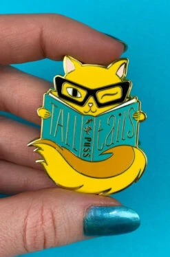 Tall Tails In Yellow Enamel Pin By Erstwilder