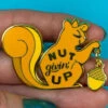 Nut Givin' Up Enamel Pin By Erstwilder -MODERN MILLIE Shop 000104230294F15C L