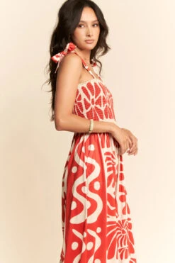 Red Geo Floral Wide Leg Jumpsuit 4 Red Geo Floral Wide Leg Jumpsuit -MODERN MILLIE Shop 0047fc065163c419e1f8f793eb3bd17a35b133c111f8fa37a98bd941ba8a22b9