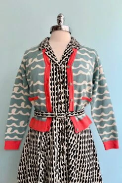 Teal Sea Waves Hilda Cardigan By Palava -MODERN MILLIE Shop 00490C9B 74FE 4AD1 AA18 61A697C476D3