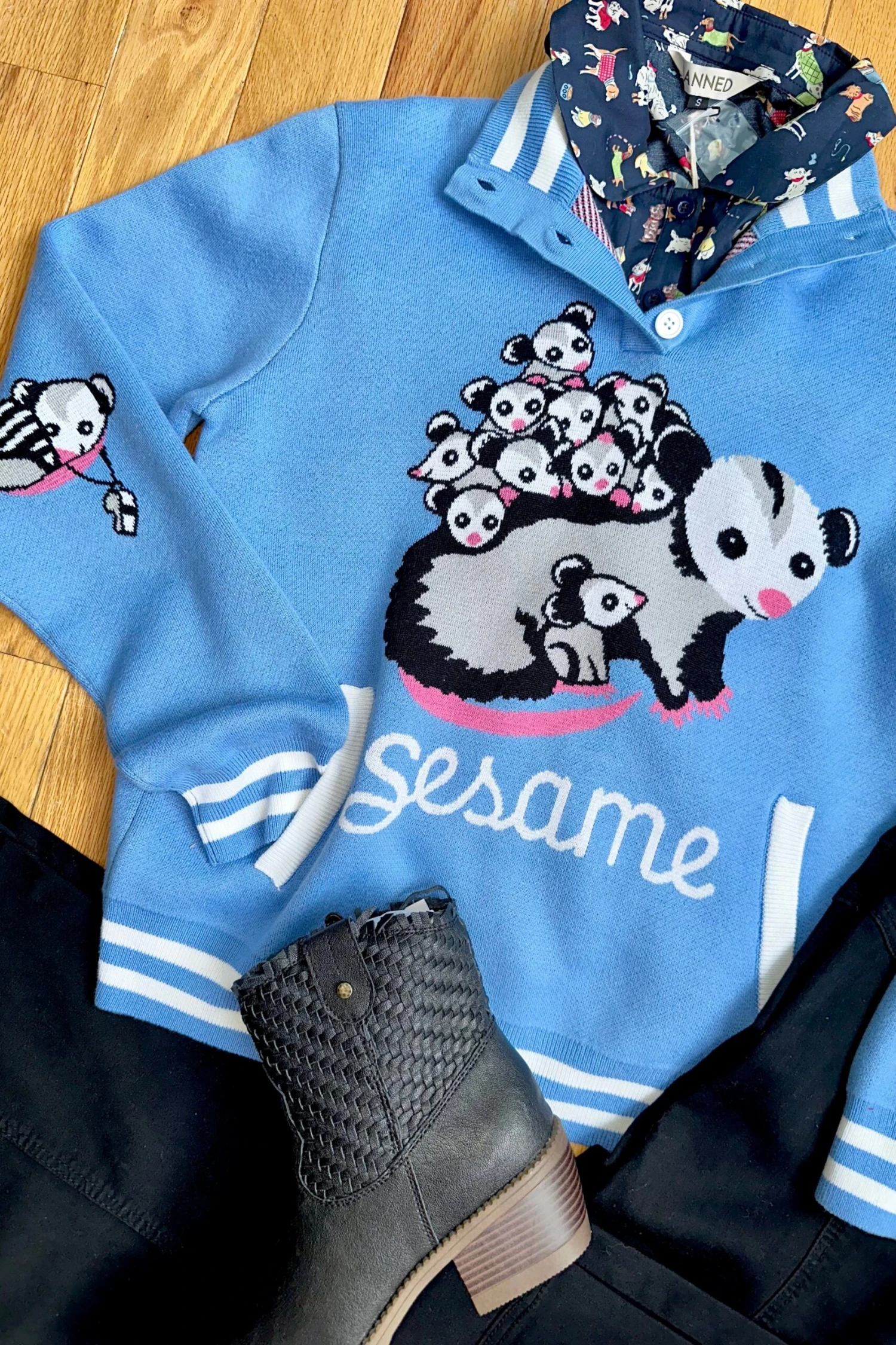 Varsity Possum Sweater by Sesame the Opossum Varsity Possum Sweater By Sesame The Opossum -MODERN MILLIE Shop 04AB1320 247D 4F31 9642 7BF185FFFA8F scaled