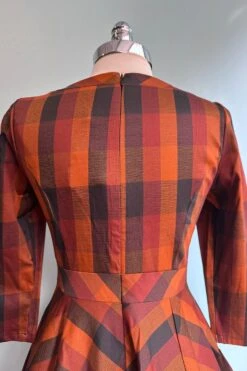 Autumn Rust Plaid Caitlin Dress By Hearts & Roses London -MODERN MILLIE Shop 04CDDF8E 360E 4660 A960 450D71895466