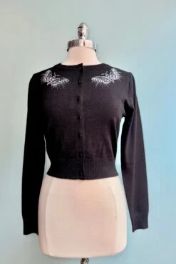 Night Moth Fitted Cardigan By Jawbreaker