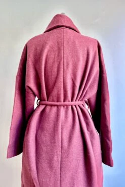 Final Sale Burgundy Wrap Coat By Compania Fantastica -MODERN MILLIE Shop 0586454F 2DFE 4ABD 8BC5 467D4C471635
