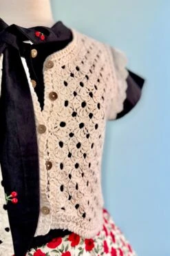 Crochet Vest In Ivory By Tulip B. -MODERN MILLIE Shop 059678B0 4D0E 45E0 AD33 D0321D3FF458