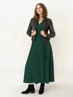 Diamond Vine Katie Wrap Maxi Dress In Dark Sage By Mata Traders -MODERN MILLIE Shop 05e5fccf24bea78b177cc166a050e80acb99659b34198b3e2bd4fcd1253555ef