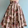 Grey Floral Circle Skirt By Heart Of Haute