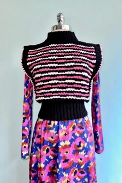 Colorful Midi Knit Dress By Compania Fantastica -MODERN MILLIE Shop 093602C0 FADE 4C05 AC57 BB18C48C48B3