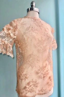 Peach Ruffle Sleeve Top By Tulip B. -MODERN MILLIE Shop 09F06895 6A44 4E79 A57C 2822B0DC03FD