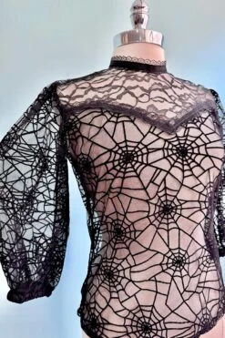 Black Lace Spiderweb Mourning Top By Ains And Elke -MODERN MILLIE Shop 0A23FE6C 52E7 4090 8DCE 83D9AD664C9D