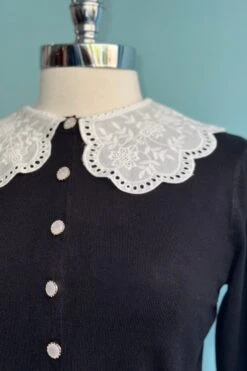 Polly Doily Collar Cardigan In Black By Banned 3 Polly Doily Collar Cardigan In Black By Banned -MODERN MILLIE Shop 0B4F46F8 3B0D 4BD9 A64F 42F6A666F50D