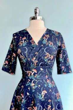 Midnight Mushroom Dress By Voodoo Vixen -MODERN MILLIE Shop 0BE809F9 670C 49C0 A04D 9F94E0BAB3B7