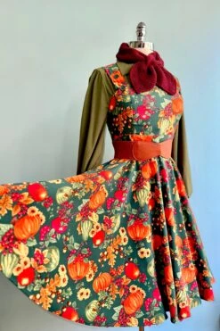 Autumn Leaves Pinafore Dress By Hell Bunny -MODERN MILLIE Shop 0CA6264A 307A 4B69 A253 85CD02202F1B