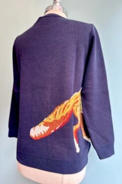 Fox Navy Blue Esther Sweater By Palava 6 Fox Navy Blue Esther Sweater By Palava -MODERN MILLIE Shop 0CD2400E F6D3 4C7A A49D E0AE14F81259