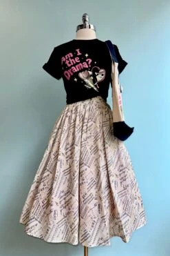Music Notes Doris Skirt By Retrolicious -MODERN MILLIE Shop 0CED4517 D673 4862 9797 454C449BF86D
