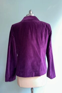 Purple Fitted Velvet Blazer By Jawbreaker -MODERN MILLIE Shop 0DD59A54 5E10 4535 9659 B15C738EB159
