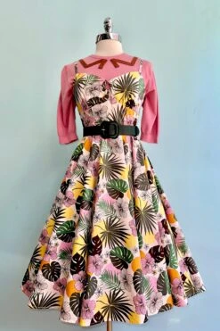 Benita Tropical Floral 50's Dress By Hell Bunny -MODERN MILLIE Shop 0DD6221F BE65 4AA6 B245 EEFCAC0EAB35