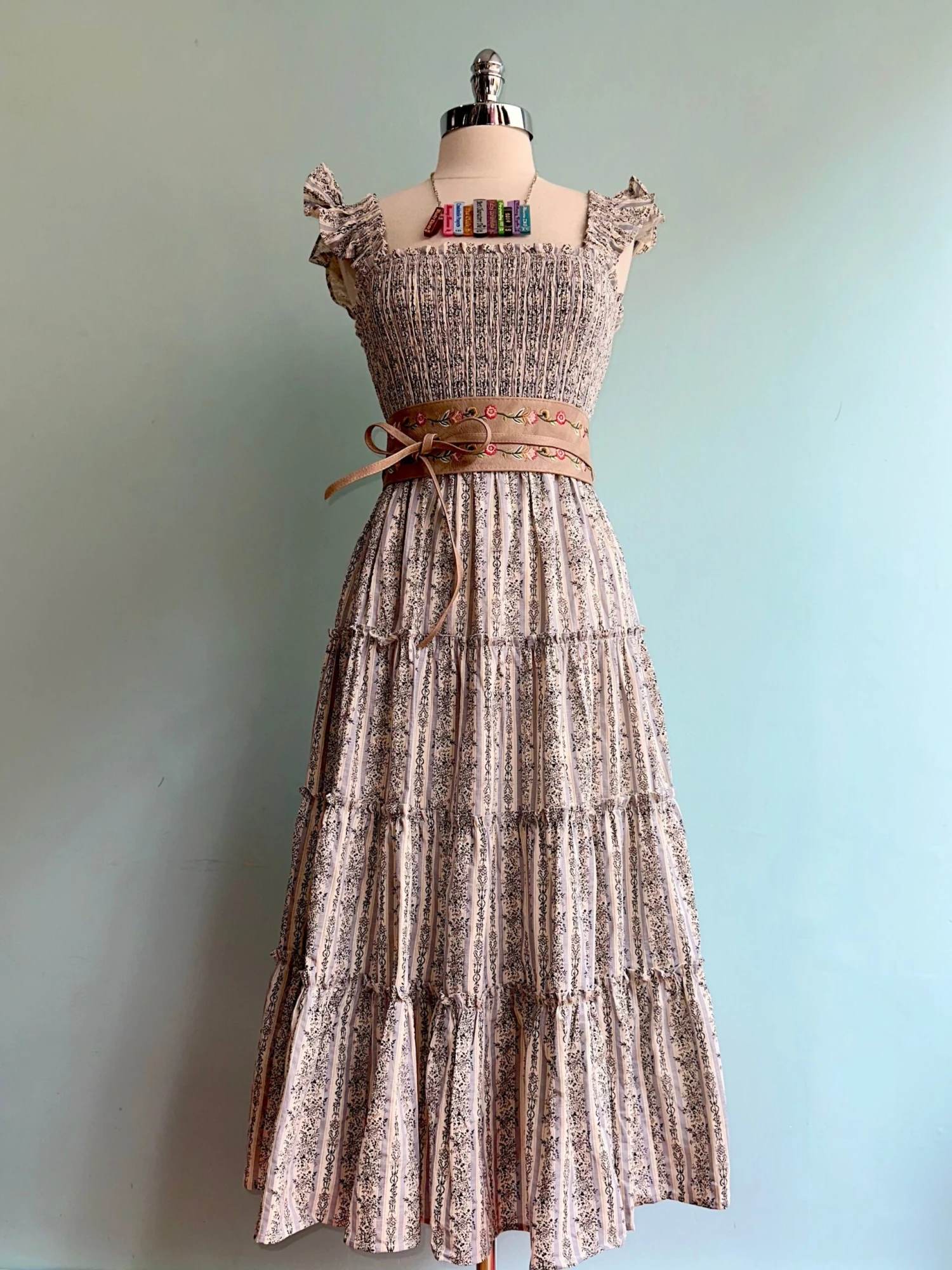 Floral and Striped Smocked Ruffle Sleeve Midi Dress Floral And Striped Smocked Ruffle Sleeve Midi Dress -MODERN MILLIE Shop 0E06D68E 8B82 4310 89C7 2A202C8C3654 scaled