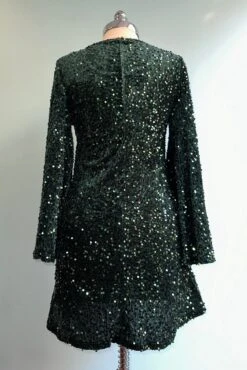 Green Sequin Bell Sleeve Mini Dress -MODERN MILLIE Shop 0FC7589F E688 46B0 874F 1C0C62B0C1FE