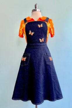 60's Orange Floral Knit Polo Top By Voodoo Vixen -MODERN MILLIE Shop 0FF98216 2860 451D 95DD 85F8AA5D6D98