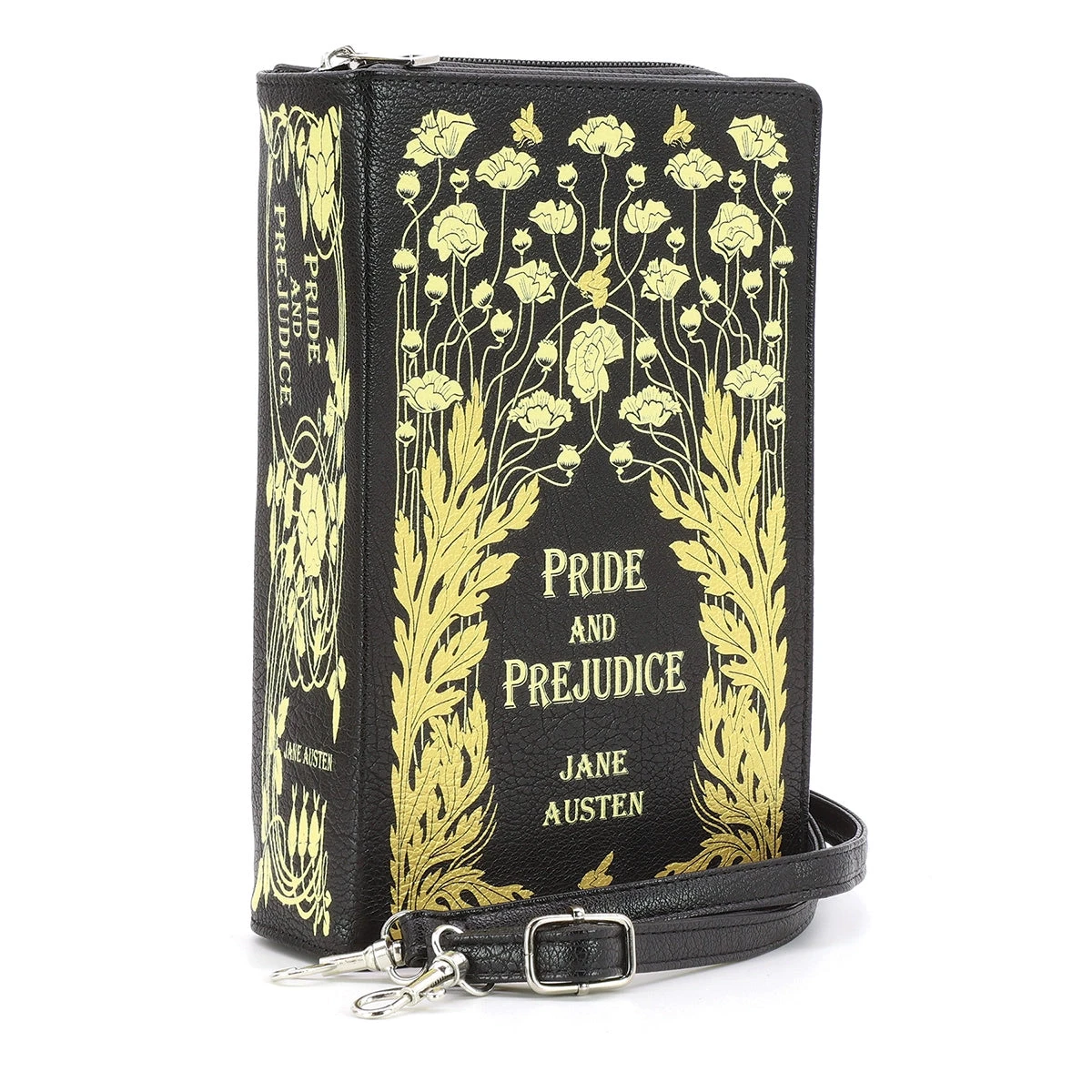 Black Floral Pride and Prejudice Book Cross-body Bag Black Floral Pride And Prejudice Book Cross-body Bag -MODERN MILLIE Shop 0effdcd4258b335ed55d23f0b5f187ecdefec8886acab893d5b32164d1e7b0a4