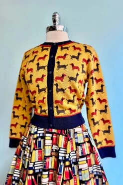 Mustard Sausage Dog Vera Cardigan By Palava -MODERN MILLIE Shop 10522EEA 0F98 48C4 A5D1 1DCB86DAF4BB