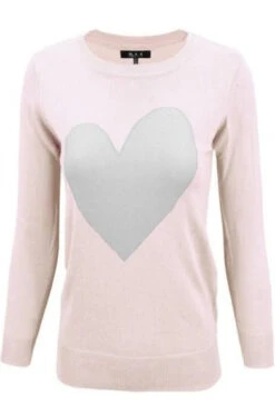 Blush Pink & Gray Heart Pullover Sweater 4 Blush Pink & Gray Heart Pullover Sweater -MODERN MILLIE Shop 11032060 0107d3cc 8fcf 4285 820b 2d69ce03453b