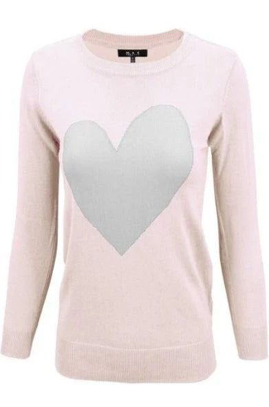 Blush Pink & Gray Heart Pullover Sweater Blush Pink & Gray Heart Pullover Sweater -MODERN MILLIE Shop 11032060 0107d3cc 8fcf 4285 820b 2d69ce03453b