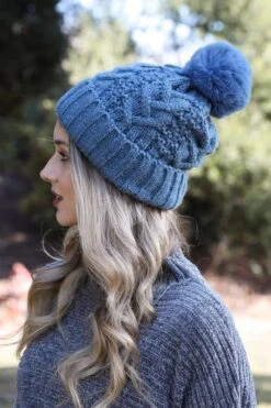 Cable Knit Pom Pom Beanie Hat In Multiple Colors -MODERN MILLIE Shop 11514913 02895258 62f2 4de1 a0c8 7e2f7c1d386a
