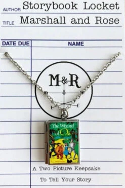The Wizard Of Oz Book Locket Necklace By Marshall And Rose