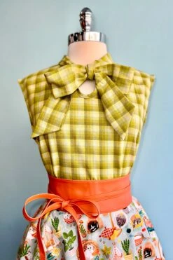 Green Plaid Bow Top By Retrolicious -MODERN MILLIE Shop 119BFF19 C13A 430F 8983 B1CE5FD59D4D