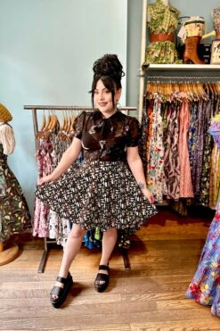 Over The Moon Button Down Blouse By Hell Bunny -MODERN MILLIE Shop 1218D7BE 43FD 43C2 9A76 A899348B2E61