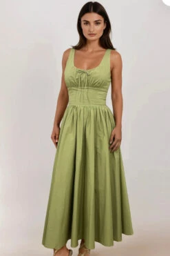 Sage Lolita Midi Dress By Timeless London -MODERN MILLIE Shop 1253897D 6D3C 4D72 A8D9 17794A6A12B5