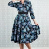 Hasia-Lee Blue Floral Knit Dress By Miss Candyfloss