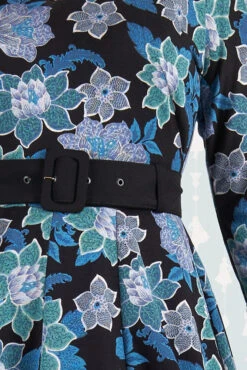 Hasia-Lee Blue Floral Knit Dress By Miss Candyfloss 6 Hasia-Lee Blue Floral Knit Dress By Miss Candyfloss -MODERN MILLIE Shop 1263str flo studio 5