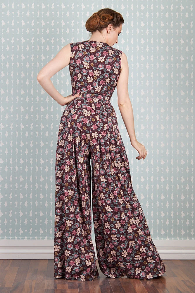 Zelene-Bo Floral Jumpsuit by Miss Candyfloss Zelene-Bo Floral Jumpsuit By Miss Candyfloss -MODERN MILLIE Shop 1290floral wine studio 3