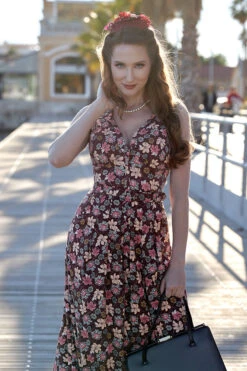 Zelene-Bo Floral Jumpsuit By Miss Candyfloss 8 Zelene-Bo Floral Jumpsuit By Miss Candyfloss -MODERN MILLIE Shop 1290floral wine web 4