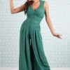 Zuzanne Gia Emerald Jumpsuit By Miss Candyfloss -MODERN MILLIE Shop 1290pl emerl studio 1