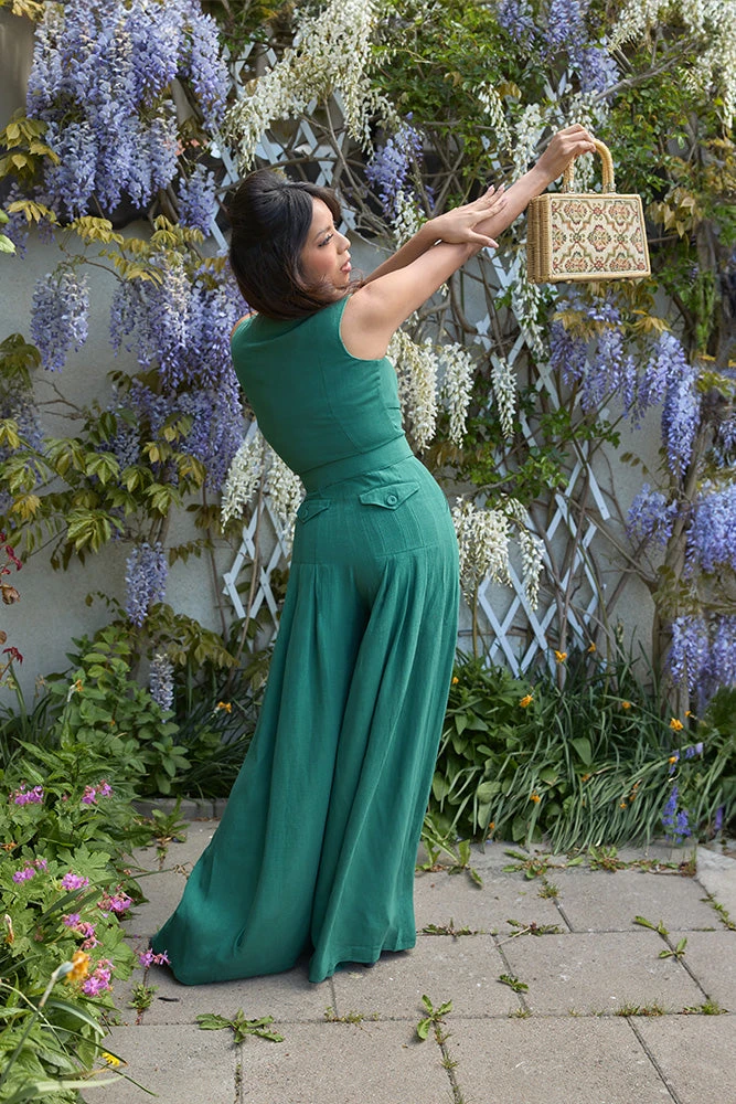 Zuzanne Gia Emerald Jumpsuit by Miss Candyfloss Zuzanne Gia Emerald Jumpsuit By Miss Candyfloss -MODERN MILLIE Shop 1290pl emerl web 3