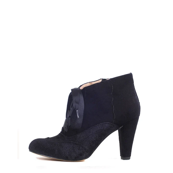 Taylor Black Velvet Ankle Boot by Chelsea Crew Taylor Black Velvet Ankle Boot By Chelsea Crew -MODERN MILLIE Shop 13