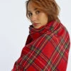 Red Plaid Scarf By Molly Bracken 1 Red Plaid Scarf By Molly Bracken -MODERN MILLIE Shop 131641