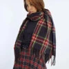 Navy Plaid Scarf By Molly Bracken -MODERN MILLIE Shop 131642