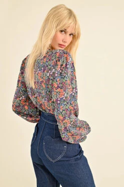 Ditsy Floral Long Sleeve Blouse By Lili Sidonio -MODERN MILLIE Shop 131956