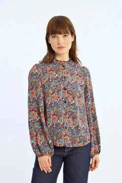Ditsy Floral Long Sleeve Blouse By Lili Sidonio -MODERN MILLIE Shop 131958