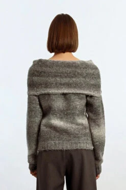 Final Sale COZY Bare Shoulder Sweater In Ash By Lili Sidonio -MODERN MILLIE Shop 132238