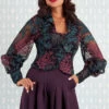Final Sale Barita-Violette Blouse By Miss Candyfloss