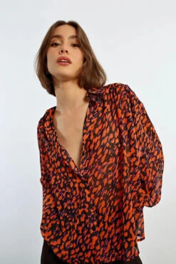 Graphic Voile Blouse By Lili Sidonio -MODERN MILLIE Shop 132607