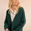 Forest Green Super Soft Open Cardigan By Molly Bracken 2 Forest Green Super Soft Open Cardigan By Molly Bracken -MODERN MILLIE Shop 133043